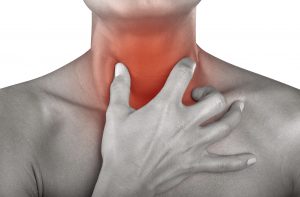 Illustration of person holding their throat - Mechanicsburg, PA